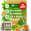FreshDrinkUS, Premium 75 Mulberry Leaf Tea Bags, 100% Natural & Pure from Mulberry Leaves. Loose Leaf Herbal Tea. Made with Natural Material Tea Bags. No Sugar, No Caffeine, No Gluten, Vegan.