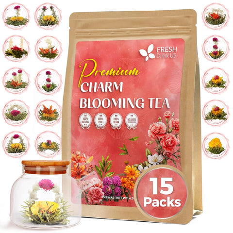 FreshDrinkUS, Premium 120 Mulberry Leaf Tea Bags, 100% Natural & Pure from Mulberry Leaves. Loose Leaf Herbal Tea. Made with Natural Material Tea Bags. No Sugar, No Caffeine, No Gluten, Vegan.
