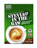Stevia In The Raw Plant Based Zero Calorie No Erythritol Sugar Substitute SugarFree Sweetener for Coffee Hot & Cold Drinks Suitable For Diabetics Vegan GlutenFree 100Count Packets (1 Pack)