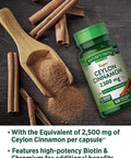 Nature's Truth Cinnamon with Biotin and Chromium Capsules, 60 Count