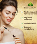 HERBALICIOUS Natural Iodine Extract - Sea Kelp - Drops For Thyroid Function Support, Digestion, Energy Boost - Liquid Dietary Supplement - Vegetarian-Friendly Formula - 2Oz Bottle