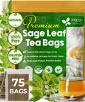 FreshDrinkUS, Premium 120 Mulberry Leaf Tea Bags, 100% Natural & Pure from Mulberry Leaves. Loose Leaf Herbal Tea. Made with Natural Material Tea Bags. No Sugar, No Caffeine, No Gluten, Vegan.