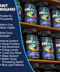 Saint Mingiano Eye Health & Vision Vitamins Supplement 60 Capsules - Supports Eye Strain, Dry Eyes, And Vision Health - Supports Vision, Ocular And Macular Health, Aids Blue Light Strain - 14 Active Ingredients.
