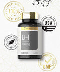 Carlyle Vitamin B-1 | 100Mg | 300 Tablets | Non-Gmo And Gluten Free Thiamin Supplement