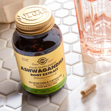 Solgar Ashwagandha Root Extract - 60 Vegetable Capsules - Standardized Full Potency (Sfp) - Non-Gmo Vegan Gluten & Dairy Free Kosher - 60 Servings