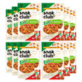 Snak Club Tajin Peanuts, Roasted Nuts with Chili and Lime Seasoning, Mild, Gluten-Free and Kosher Snacks, No Artificial Colors or Flavors, No Preservatives, 12 oz Resealable Bag