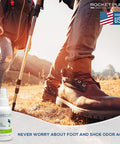 Natural Mint Shoe Deodorizer, Foot Deodorant Spray. Fights Odor, Stink Caused by Bacteria. Spray Freshens Better Than Messy Powders, Antiperspirants, Insoles, Sneaker Balls. Use on Feet or Shoes.