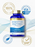 Carlyle Digestive Enzymes with Probiotics | 180 Capsules | Non-GMO, Gluten Free | Digestive Enzyme Supplement
