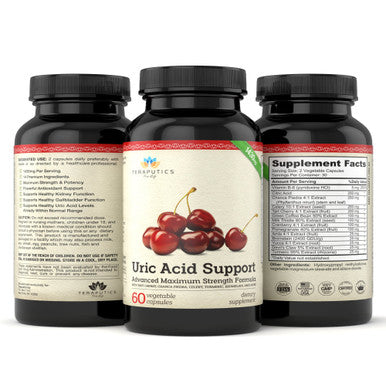 Uric Acid Support Formula | Advanced Uric Acid Cleanse & Kidney Support Supplement - Includes Tart Cherry Concentrate, Celery See