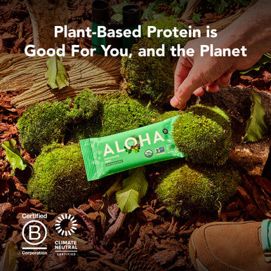 ALOHA Organic Plant Based Protein Bars - Lemon Cashew - 12-Count - Vegan Low Sugar Gluten-Free Paleo Low Carb Non-GMO No Stevia & No Erythritol