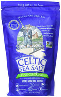 Celtic Sea Salt Fine Ground 16 Ounce (Pack of 1) Resealable Bag of Nutritious Classic Sea Salt Great for Cooking Baking Pickling Finishing and More Pantry-Friendly Gluten-