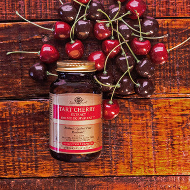 Solgar Tart Cherry 1000 Mg 90 Vegetable Capsules - Antioxidant With Quercetin Chlorogenic Acid & Anthocyanins Compounds - Non Gmo Vegan Gluten Free Dairy Free - 90 Servings
