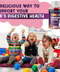 Built Nature Built By Nature Kids Probiotic Gummies - 6 Diverse Probiotic Strains - Digestive & Immune Support - Chewable Kid Probiotic Gummy Supplement - No Refrigeration Required - 60 Gummies