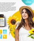 Vitamin K2 D3 Supplement with Calcium 5000 IU GlutenFree Immune Energy Support Vegetarian Capsules to Support Joint Comfort Maximum Potency Absorption with BioPerine