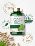 Nopal Cactus 1950 Mg | 180 Capsules | Prickly Pear | Non-Gmo, Gluten Free | By Carlyle
