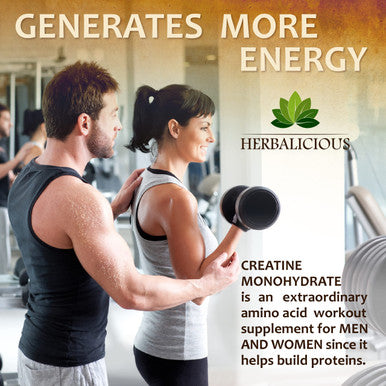 HERBALICIOUS Creatine Nutritional Supplements Creatine Monohydrate Pills 2.5G Creatine Pills Monohydrate For Muscle Size, Strength, And Power Non-Gmo Formula 150 Capsules