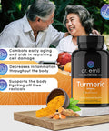 Dr. Emil Nutrition Turmeric Curcumin with Black Pepper Supplement Turmeric Capsules with BioPerine for Easy Absorption 1000mg Turmeric Supplement 60 Capsules