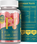 Biotin Gummies -Hair Skin And Nails Vitamins For Men & Women, Vegan Vitamin B7, Supports Hair Growth And Stronger Nails,30 Day Supply - Raspberry-60 Count