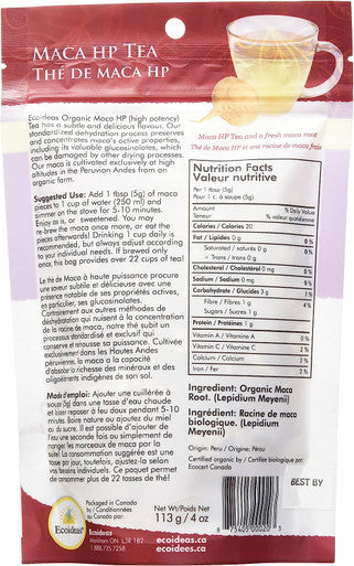 Ecoideas Organic Maca Tea, 113g