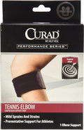 Curad Universal Tennis Elbow Compression Support Strap Deluxe