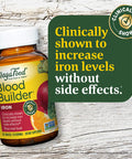 MegaFood Blood Builder - Iron Supplement Clinically Shown To Increase Iron Levels Without - Iron Supplement For Women With Vitamin C Vitamin B12 And Folic Acid - Vegan - 30 Tabs