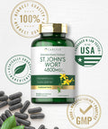 Carlyle St John'S Wort Supplement | 4800Mg | 300 Capsules | Non-Gmo & Gluten Free | Standardized Extract
