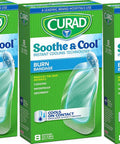 Curad Soothe and Cool Clear Gel Bandages 8 Count (Pack of 3)