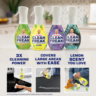 Mr. Clean Deep Cleaning Mist Multi-Surface Spray Lemon Zest Scent Refill 1 Count 16 Fl Ounce