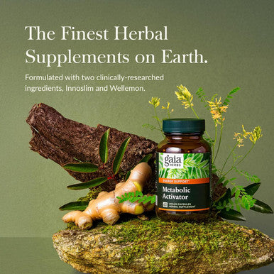 Gaia Herbs Metabolic Activator - Natural Energy Supplement For Metabolism Support - Made With Panax Notoginseng & Astragalus Extract - From Dairy, Soy & Gluten - 60 Capsules (60 Servings)