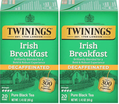 Twinings Lemon & Ginger, Caffeine-Free Herbal Tea Bags, 100 CT Box (1 Pack) | Spicy & Tangy, Ginger, Lemon Peel, Lemongrass, Blackberry Leaves, Soothe Digestion, 100 Foil Lined Individually Wrapped Bags