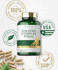 Carlyle Ginseng Complex Capsules | 200 Count | Non-Gmo And Gluten Free Extract | Traditional Herbal Root Supplement