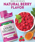 Nature's Truth Liquid Collagen 16 oz Non-GMO, Gluten Supplement Natural Berry Flavor Collagen Peptide Formula for Women and Men, Off-White (469467)