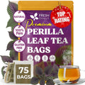 FreshDrinkUS, Premium 75 Mulberry Leaf Tea Bags, 100% Natural & Pure from Mulberry Leaves. Loose Leaf Herbal Tea. Made with Natural Material Tea Bags. No Sugar, No Caffeine, No Gluten, Vegan.