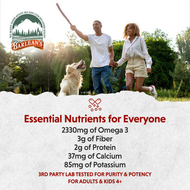 Barlean's Organic Flax Chia And Coconut Seed Blend Vegan Usda Organic Non Gmo Gluten Free 12 Ounces