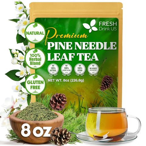 FreshDrinkUS, Premium 120 Mulberry Leaf Tea Bags, 100% Natural & Pure from Mulberry Leaves. Loose Leaf Herbal Tea. Made with Natural Material Tea Bags. No Sugar, No Caffeine, No Gluten, Vegan.