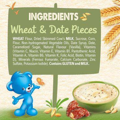 Cerelac Nestle Cerelac Infant Cereals with Iron + Wheat & Date Pieces From 8 Months 400g