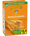 Annie's Organic Friends Bunny Grahams, Chocolate Chip, Chocolate, and Honey Baked Graham Snacks, 11.25 oz
