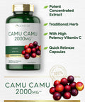 Carlyle Camu Camu Capsules 2000mg | 200 Count | with Vitamin C | Non-GMO, Gluten Free