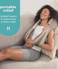 Homedics Neck Massager, Heated Shiatsu Neck, Shoulder And Back Massager With 3 Speeds, Changes Of Direction, And Convenient Straps - Portable Relief For Neck, Shoulders, Back, & Legs