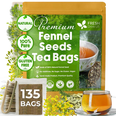 FreshDrinkUS, Premium 120 Mulberry Leaf Tea Bags, 100% Natural & Pure from Mulberry Leaves. Loose Leaf Herbal Tea. Made with Natural Material Tea Bags. No Sugar, No Caffeine, No Gluten, Vegan.