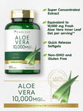 Carlyle Aloe Vera Capsules 10,000 mg | 300 Softgel Pills | Aloe Vera Gel Supplement | Non-GMO, Gluten Free