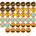 Two Rivers Coffee Flavored Coffee Pods Compatible with Keurig K Cup Brewers, Assorted Variety Pack Flavored Coffee, 40 Count