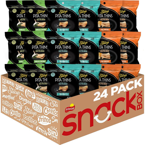 Stacy's Pita Chips Sea Salt No Artificial Colors or Flavors 1.5 Oz (Pack of 24)