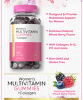 Carlyle Multivitamin For Women | 180 Gummies | Mixed Berry Flavor | With Collagen | Non-Gmo, Gluten Free Supplement