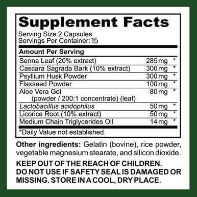 Saint Mingiano 15 Day Cleanse | Colon Detox With Natural Laxative For Constipation & Bloating. 30 Pills To Detoxify & Boost Energy | Extra-Strength Senna Leaf Supplements | Strong For Some People.