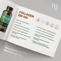 Newgate Labs Marine Collagen 350Mg With Hyaluronic Acid, Vitamin C & Vitamin E - Advanced Nutritional Supplement - 90 High Strength Capsules - Health Wellness Support - Gmo Free - Halal