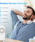 Comfier Portable Heated Neck Massager, Ems Intelligent Electric Neck Massager With Heat, Fsa Smart Wireless Neck Massager With 3D Electrode Pads For Women Men