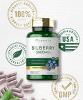 Carlyle Bilberry Extract Capsules | 3600Mg | 200 Count | Vegetarian, Non-Gmo, Gluten Free Fruit Supplement