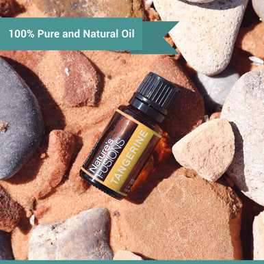 Nature's Fusions Tangerine, 100% Pure and Essential Oils, Undiluted, Therapeutic Grade for Aromatherapy and Topical Use, .5 Fl Oz (Pack of 1) (15 mL)