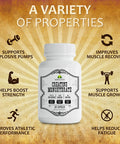 HERBALICIOUS Creatine Nutritional Supplements Creatine Monohydrate Pills 2.5G Creatine Pills Monohydrate For Muscle Size, Strength, And Power Non-Gmo Formula 150 Capsules